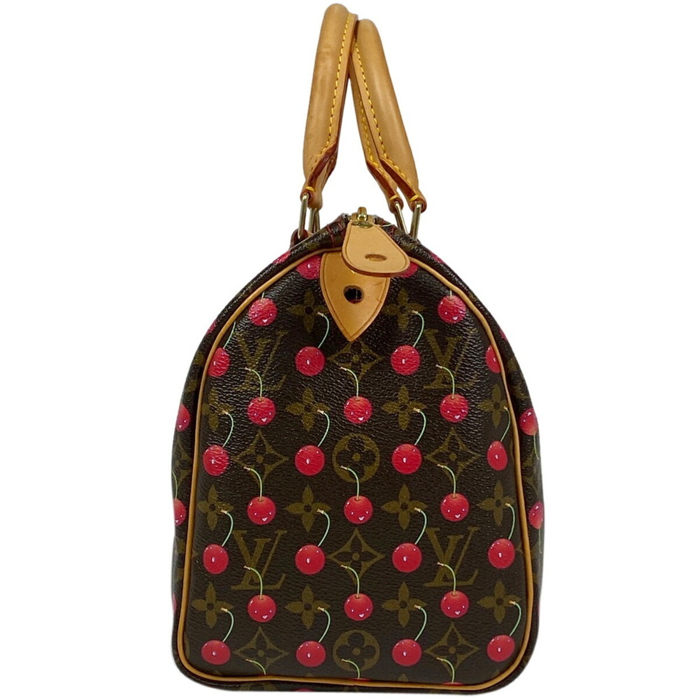 Louis Vuitton 25 Cherry Bag Brown Speedy Monogram